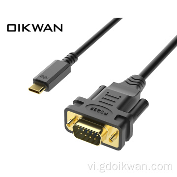 USB-C đến DB9 M RS232 Cáp nối tiếp